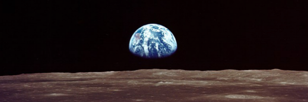  View of the earth from the moon